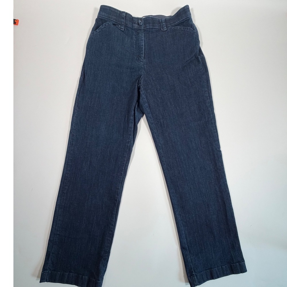 L.L. Bean Dark Wash Denim Jeans Straight Leg Minimalist Old Money Blue 32x29